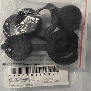 Uxcell Black Aviation Connector Caps - 4 pack GX25 - Brand New